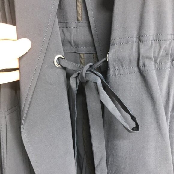 A.L.C.  Bristol Trench wool blend drawstring coat in Midnight navy blue size 10 - Picture 7 of 16